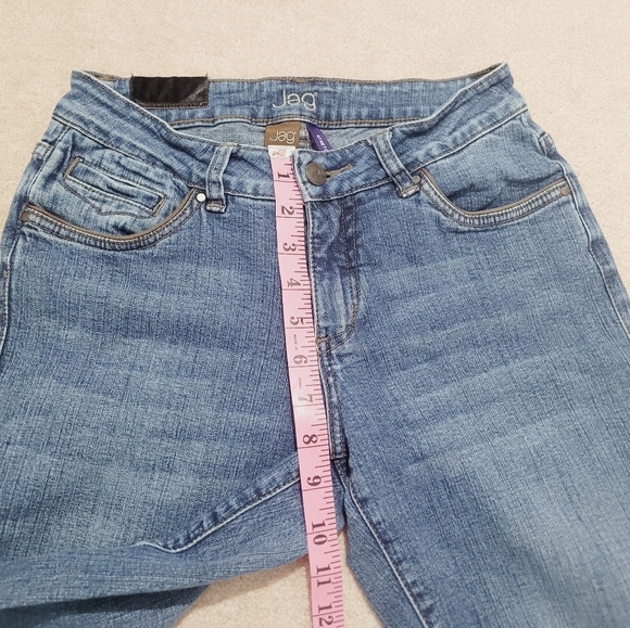 Jag Jeans Women’s Size 4P Bootcut Stretch Blue Denim Jeans Mid Rise - Picture 7 of 12